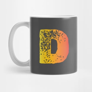 Letter D Letter Art Mug